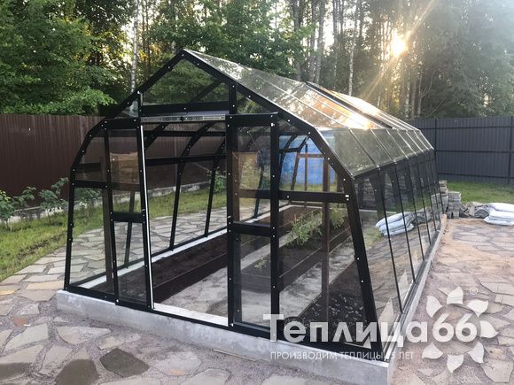 Теплица Нордика под стекло, ширина 3,0 метра (разборная, в упаковке, усиленная)